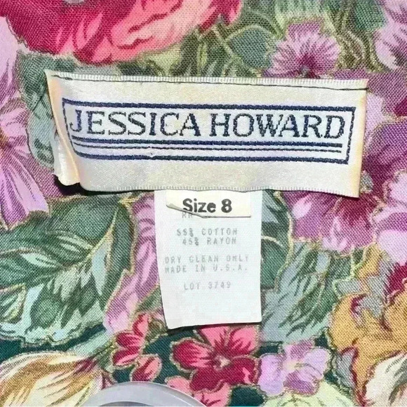 Vintage 90s Jessica Howard Floral Skirt Set - Picture 6 of 6